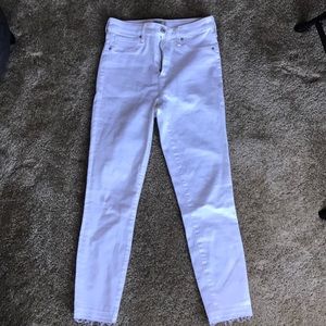 High rise ankle jeans